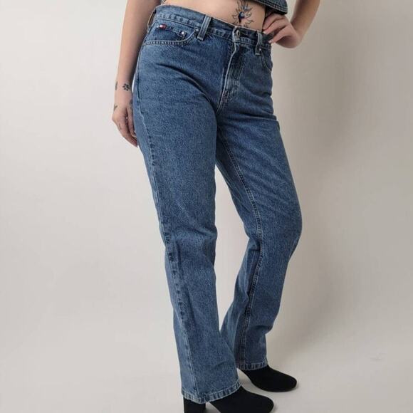 Vintage 90s Tommy Hilfiger High Rise Waist Grunge Mom Jeans - 6 - Picture 3 of 7
